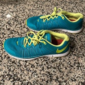 Nike Free Trainer Run 3.0 630856–371 Running Shoes Flo Neon Green Men's Size 12